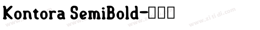 Kontora SemiBold字体转换 Kontora SemiBold字体转换